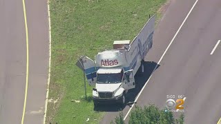 Truck Hits Hutchinson River Parkway Overpass [upl. by Yuht]