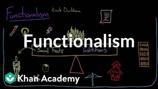 Functionalism  Society and Culture  MCAT  Khan Academy [upl. by Eikcim]