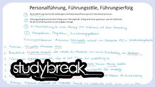 Personalführung Führungsstile Führungserfolg  Personalmanagement [upl. by Ahsilak]