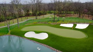 Kansas City onehole golf course is replica of the 12th hole at Augusta National Golf Club [upl. by Adnulahs]