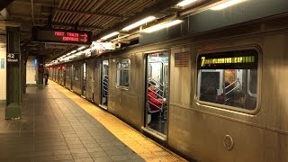 NYC Subway Rush Hour at Times Square Station [upl. by Ellertnom]