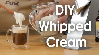 DIY whipped cream in 60 seconds [upl. by Nnaytsirk]