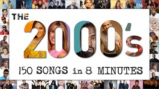 The Millennium Mix  A 2000s Mashup  150 Songs in 8 Minutes Various Artists of the 2000s [upl. by Weyermann]