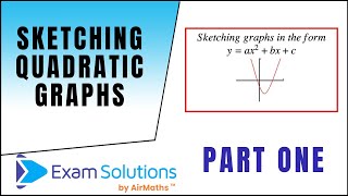 Sketching Quadratic Graphs  ExamSolutions [upl. by Notsirk95]