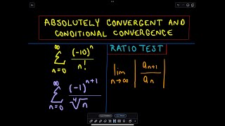 Absolute Convergence Conditional Convergence and Divergence [upl. by Berlyn]