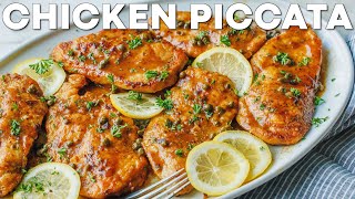 How To Make Chicken Piccata Recipe  Dinner Comfort Food [upl. by Niamreg339]