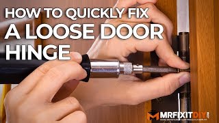 How to Quickly Fix a Loose Door Hinge [upl. by Lamek]