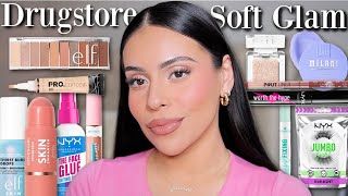 Soft Glam using only DRUGSTORE MAKEUP ✨🎀 [upl. by Isabel941]