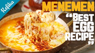 How to Make the Perfect MENEMEN 🥘 Best Turkish Egg Recipe for Breakfast with Sausage and Cheese [upl. by Martreb]