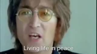 Imagine John Lennon Original video with lyrics in English included [upl. by Ainitsirhc]