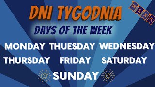 Dni tygodnia po angielsku  DAYS OF THE WEEK [upl. by Hardan669]