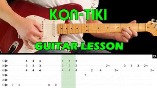 KONTIKI  Guitar lesson with tabs  The Shadows [upl. by Eb]