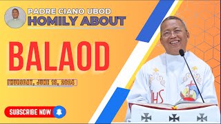 Fr Ciano Homily about BALAOD  6132024 [upl. by Yeltrab893]