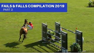 Show Jumping  Fails amp Falls Compilation 2019 Part 3 [upl. by Lillith]