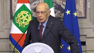 Presidente Emerito della Repubblica Sen Dott Giorgio Napolitano [upl. by Asirrom353]