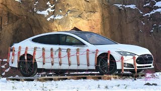 Exploding Broken Down Tesla Model S [upl. by Namrej]