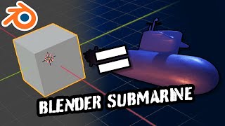 SUBMARINE  BLENDER 28  SPEEDMODELING  TUTORIAL [upl. by Erelia644]