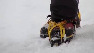 Winter skills 24 walking in crampons [upl. by Savill]