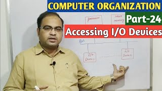 COMPUTER ORGANIZATION  Part24  Accessing IO Devices [upl. by Kciv]