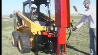 Post Driver Skid Loader Attachment [upl. by Hardigg]