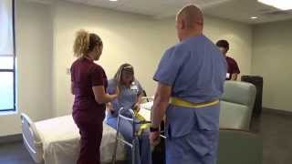 Physical Therapy Transfer Training  How To Transfer From Wheelchair To Bed [upl. by Nilpik]