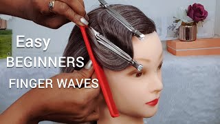 HOW TO DO FINGER WAVES FOR BEGINNERS [upl. by Im]