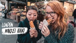 Best Street Food Market IN LONDON  Borough Market Tour with CupofTJ [upl. by Dobb]