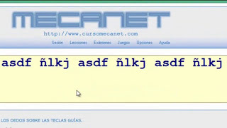 Mecanografía Computarizada con MecaNet [upl. by Prudy]