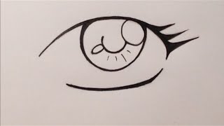 How to Draw Manga Eyes  Beginners easy way [upl. by Nohcim667]