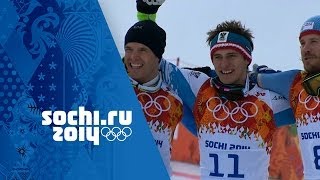 Mens Alpine Skiing  Downhill  Matthias Mayer Wins Gold  Sochi 2014 Winter Olympics [upl. by Halfon179]