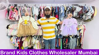 Branded Surplus Kids Clothes Wholesale Market In Mumbai  Mumbai Kids wear Market [upl. by Nahsaj]