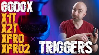 Godox Triggers ULTIMATE Comparison X1T X2T XPro R2ProII Transmitters [upl. by Yasmeen]