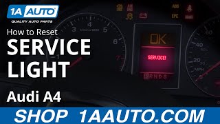 How to Reset Service Light 0409 Audi A4 [upl. by Tildie]