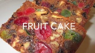 FRUIT CAKE  How to make FRUITCAKE Recipe [upl. by Cybill]