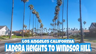 Driving Los Angeles Ladera Heights to View Park  Windsor Hill [upl. by Aihsekyw82]