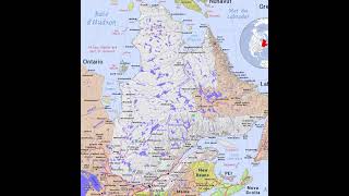 map of Quebec Canada [upl. by Hanah]