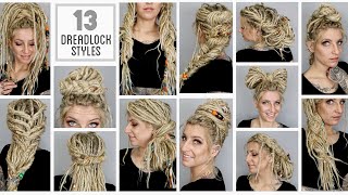 13 Easyish Dreadlock Styles [upl. by Fredra662]