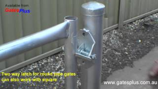 Gate Latch 2 way for round pipe and square [upl. by Tevlev]