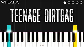 Wheatus  Teenage Dirtbag  EASY Piano Tutorial [upl. by Audris]