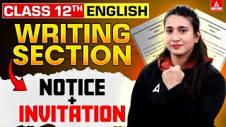 Class 12 English Writing Section Notice  Invitation  By Rubaika Maam [upl. by Shelbi]