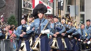 NYPD EMERALD SOCIETY BAND 911 MEMORIAL PARADE 9916 [upl. by Imyaj]