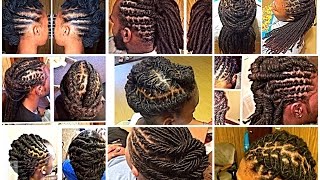 60 SIMPLE LOCSTYLES IDEAS for short medium and long locs [upl. by Shatzer]