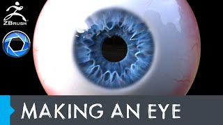 Making an Eye in Zbrush and Rendering [upl. by Takken]