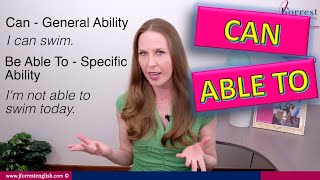 Can or Be Able To  Advanced English Grammar [upl. by Crisey]