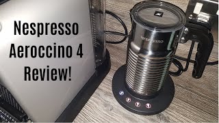 Nespresso Aeroccino 4 Milk Frother Review  Worth upgrading from the Aeroccino 3 [upl. by Onaivatco]