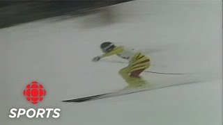 Todd Brookers Notorious Ski Crash in Kitzbuhel in 1987 [upl. by Inait]