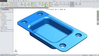 Solidworks Sheet Metal tutorial forming tool [upl. by Yesiad]