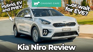 Kia Niro 2021 review  EV PHEV and hybrid SUVs tested  Chasing Cars [upl. by Aicilanna]