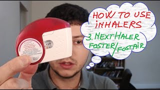 3 How to use inhalers  NextHaler Foster or Fostair [upl. by Akyeluz]