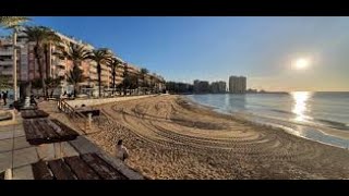 Torrevieja Beach front New Years Day 2022 [upl. by Nollahs]